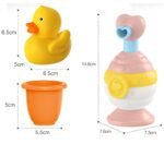 Maudynių žaislų rinkinys su ančiuku, puodeliu ir vandens žaislu – Paveikslėlis 7