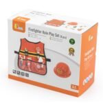 Mažojo ugniagesio rinkinys su liemene ir 7 mediniais priedais – Paveikslėlis 6