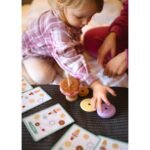 Medinė Montessori lavinamoji dėlionė su formomis ir gyvūnėliais
