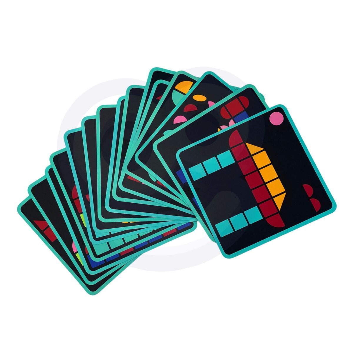 Medinė Montessori mozaika formoms ir spalvoms – Paveikslėlis 13