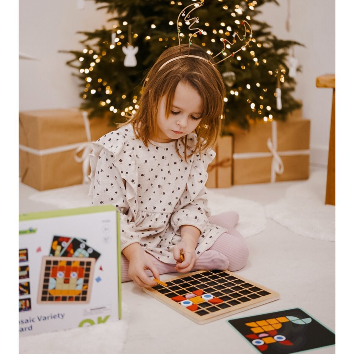 Medinė Montessori mozaika formoms ir spalvoms – Paveikslėlis 5