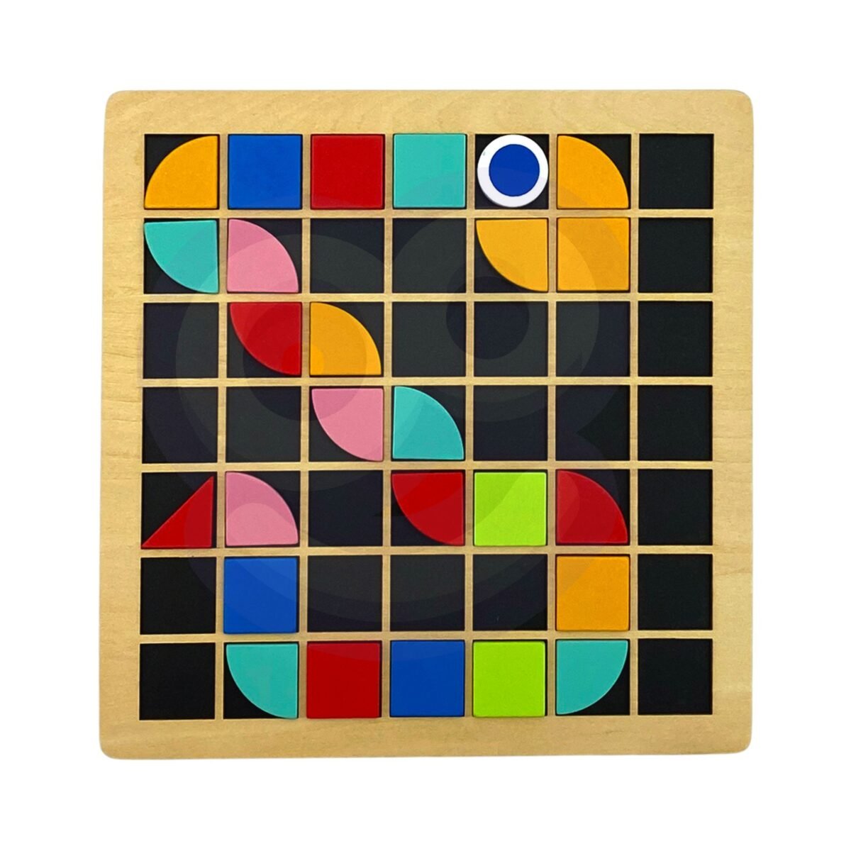 Medinė Montessori mozaika formoms ir spalvoms – Paveikslėlis 10