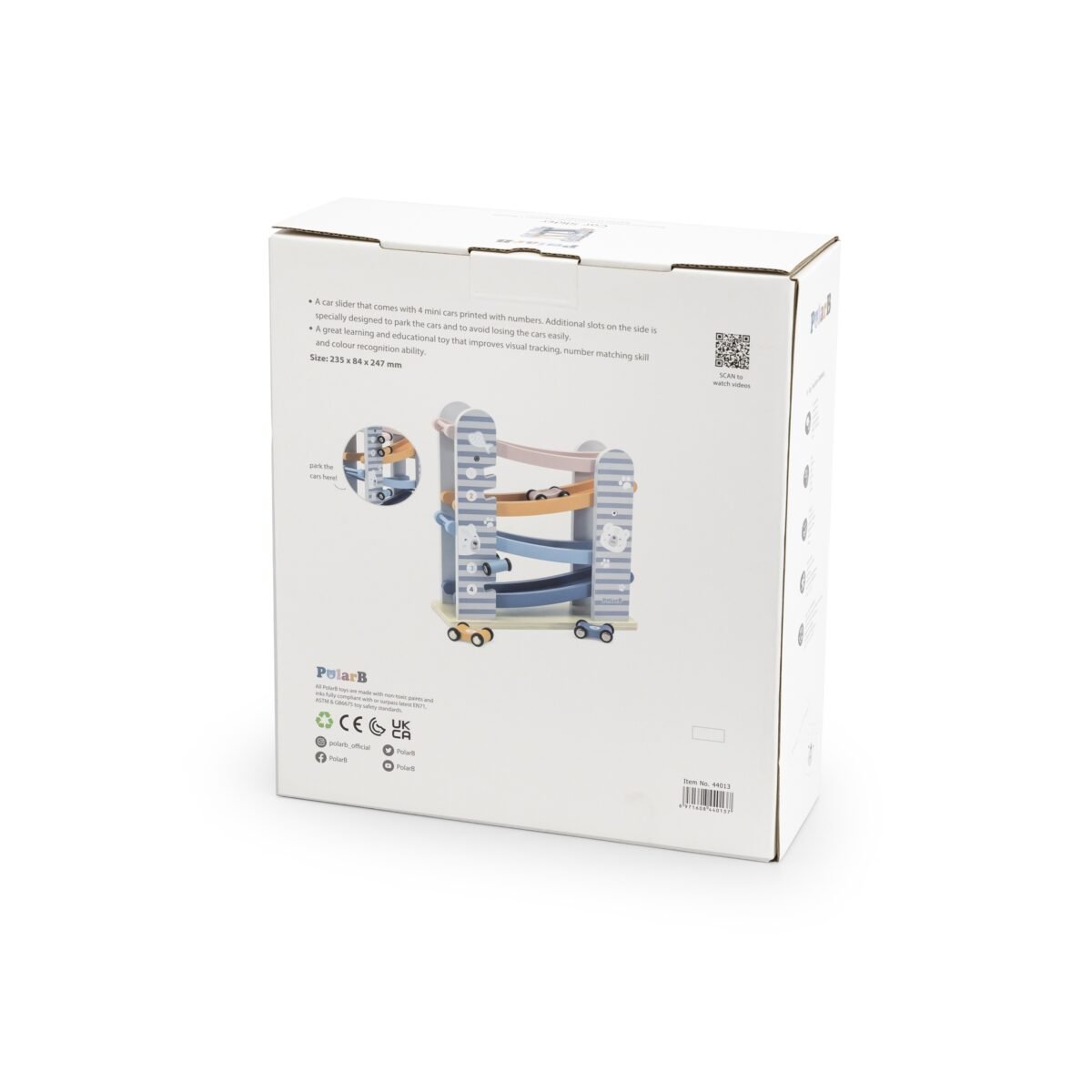 Medinė automobiliukų nusileidimo trasa su keturiomis mašinėlėmis – Paveikslėlis 15