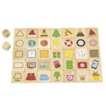 Medinė dėlionė formoms pažinti 37 dalių – Paveikslėlis 3