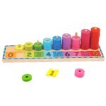 Medinė dėlionė skaičiams ir spalvoms – Paveikslėlis 15