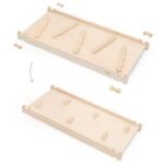 Medinė dvipusė čiuožykla su laipiojimo sienele – Paveikslėlis 9