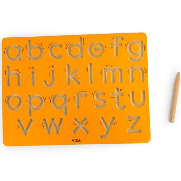 Medinė grafomotorinė lentelė mažosioms raidėms
