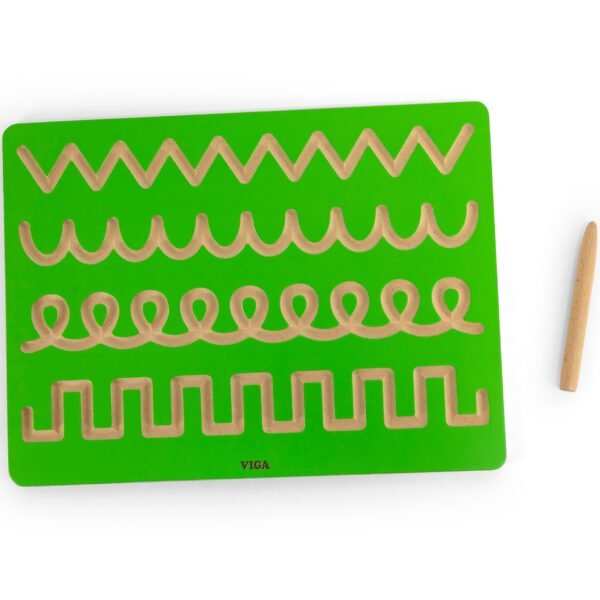 Medinė grafomotorinė lentelė rašymo pratyboms su pieštuku