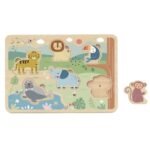 Medinė gyvūnėlių dėlionė su interaktyviais garsais – Paveikslėlis 4