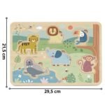 Medinė gyvūnėlių dėlionė su interaktyviais garsais – Paveikslėlis 5