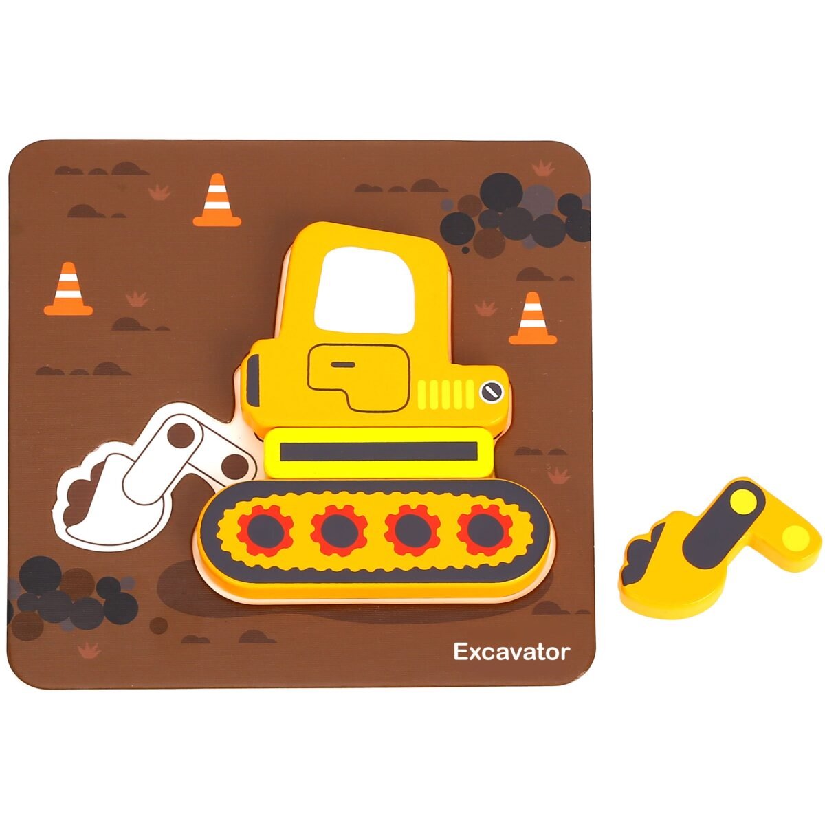 Medinė kaladėlių dėlionė su transporto priemonėmis – Paveikslėlis 14