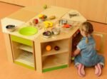 Medinė kampinė virtuvinė spintelė vaikams – Paveikslėlis 5