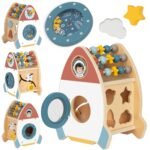 Medinė kosminė lavinamoji raketa su rūšiuokliu ir labirintu