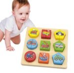 Medinė lavinamoji dėlionė su dviejų dalių transporto priemonėmis – Paveikslėlis 2