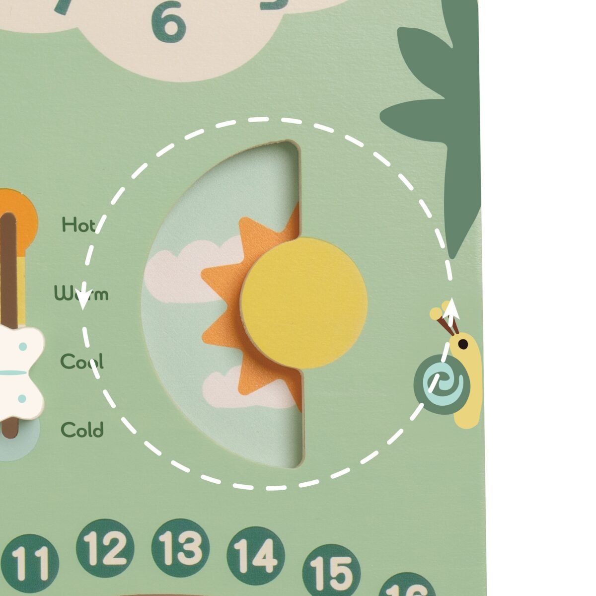 Medinė lavinamoji lenta pirmasis kalendorius su laikrodžiu – Paveikslėlis 6