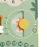 Medinė lavinamoji lenta pirmasis kalendorius su laikrodžiu – Paveikslėlis 6