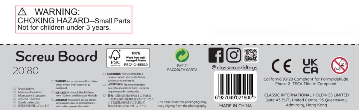 Medinė lavinamoji sraigtelių lenta su atsuktuvu ir kortelėmis – Paveikslėlis 15