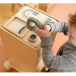 Medinė magnetinė edukacinė lenta su kompasu Montessori – Paveikslėlis 4