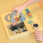 Medinė magnetinė edukacinė lenta su kompasu Montessori – Paveikslėlis 5