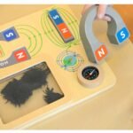 Medinė magnetinė edukacinė lenta su kompasu Montessori – Paveikslėlis 6