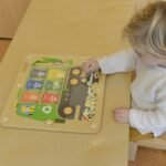 Medinė magnetinė rūšiavimo lenta-šiukšliavežė Montessori
