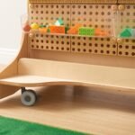 Medinė mobili dvipusė STEAM konstravimo lenta su priedais – Paveikslėlis 4