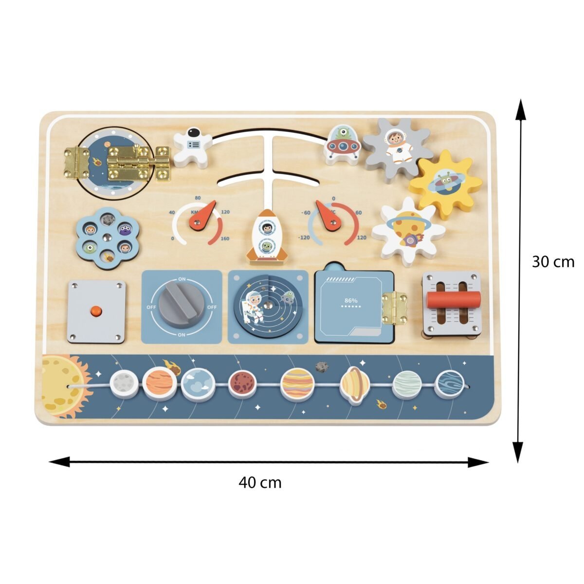Medinė Montessori lenta kosmoso tema – Paveikslėlis 6