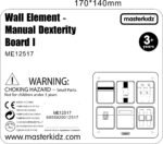 Medinė sieninė lavinamoji lenta su 6 kišenėlėmis ir užsegimais – Paveikslėlis 7