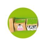 Medinė sieninė sensorinė lavinamoji lentelė krokodilas – Paveikslėlis 5