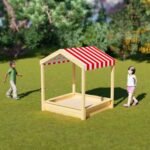 Medinė smėlio dėžė su stogeliu – Paveikslėlis 2