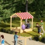 Medinė smėlio dėžė su stogeliu – Paveikslėlis 3