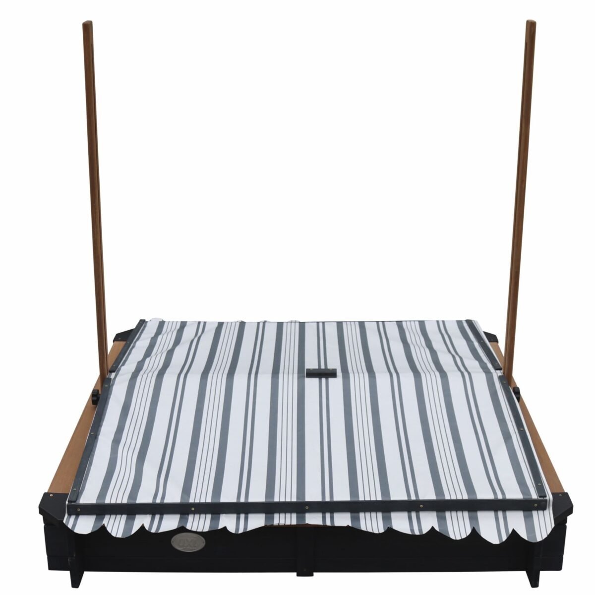 Medinė smėlio dėžė su stogeliu-dangčiu ir suoliukais – Paveikslėlis 6