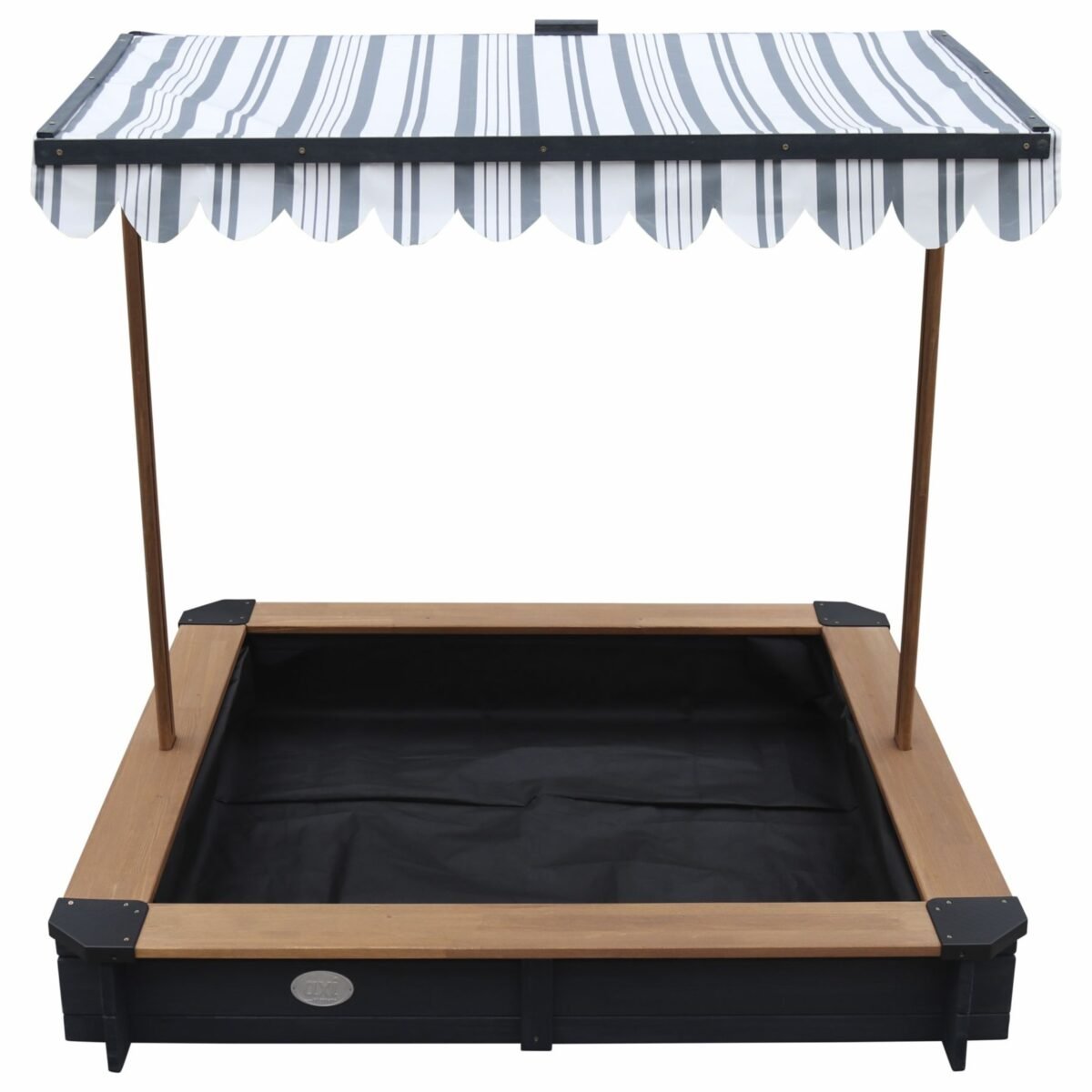 Medinė smėlio dėžė su stogeliu-dangčiu ir suoliukais – Paveikslėlis 8