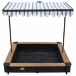 Medinė smėlio dėžė su stogeliu-dangčiu ir suoliukais – Paveikslėlis 8