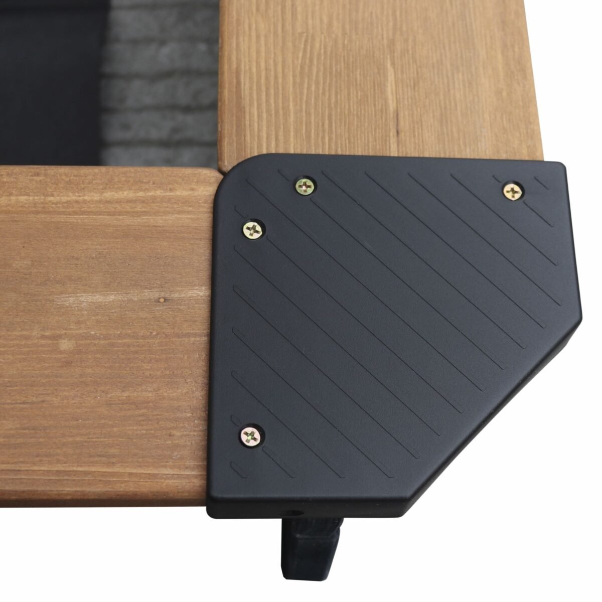 Medinė smėlio dėžė su stogeliu-dangčiu ir suoliukais – Paveikslėlis 9