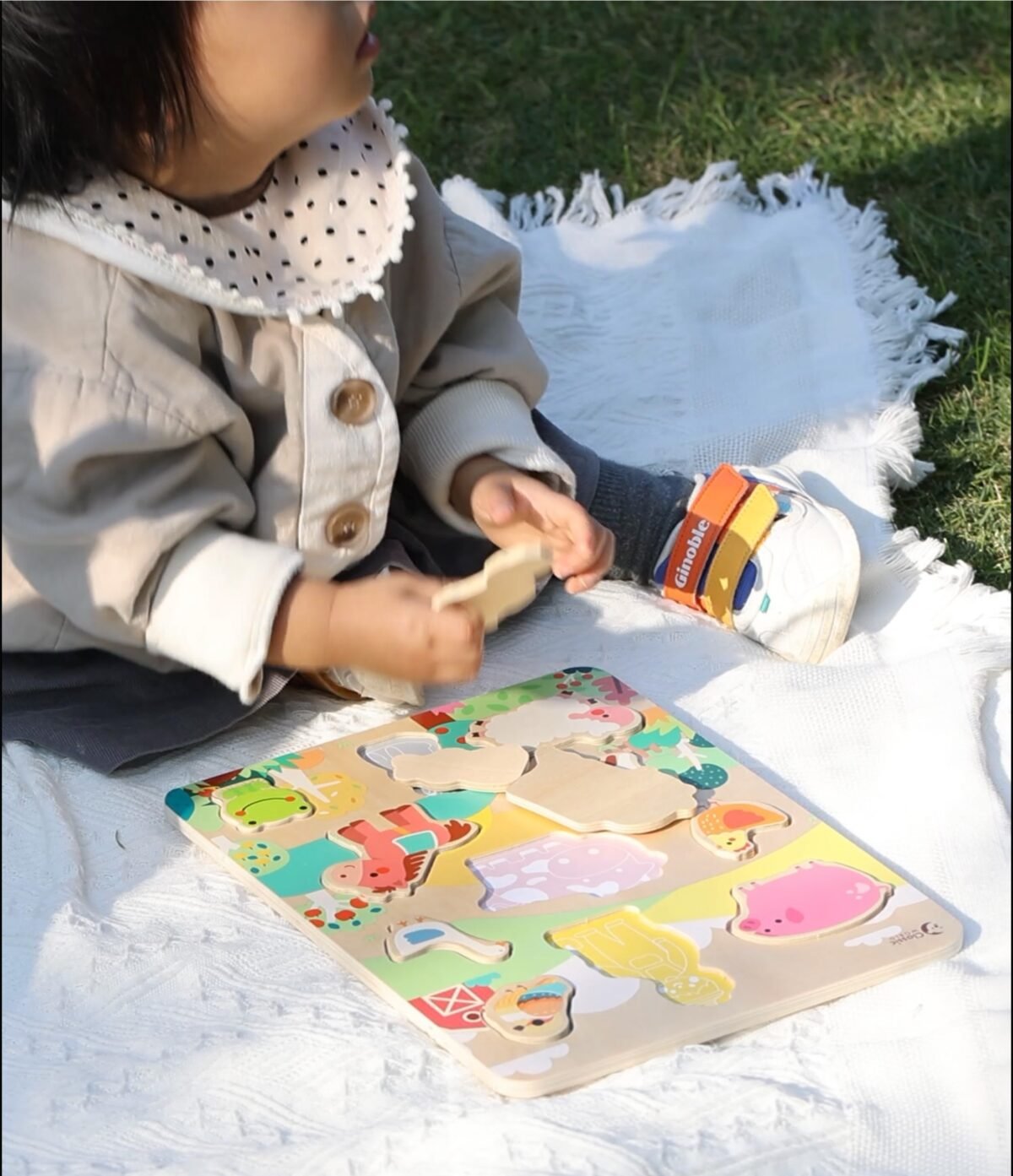 Medinė ūkio gyvūnų formų dėlionė 12 detalių – Paveikslėlis 3