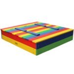 Medinė smėlio dėžė su sulankstomais suoliukais-dangčiu – Paveikslėlis 5