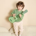 Medinė vintažinė gitara vaikams