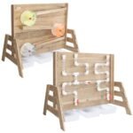 Medinė žaidimų sienelė vandeniui ir smėliui