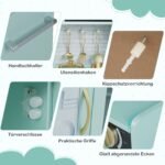 Medinė žaidimų virtuvėlė su lenta ir garsais (Žalia) – Paveikslėlis 4