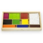 Medinės Cuisenaire lazdelės matematiniam lavinimui, 308 vnt.
