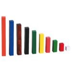 Medinės Cuisenaire lazdelės matematiniam lavinimui, 308 vnt.