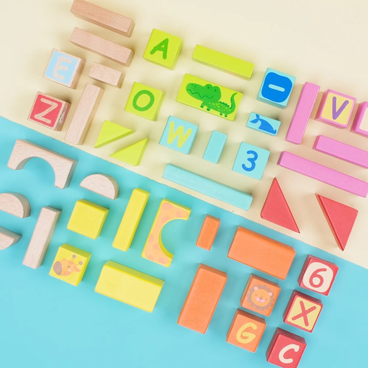 Medinės lavinamosios kaladėlės, 100 dalių – Paveikslėlis 4