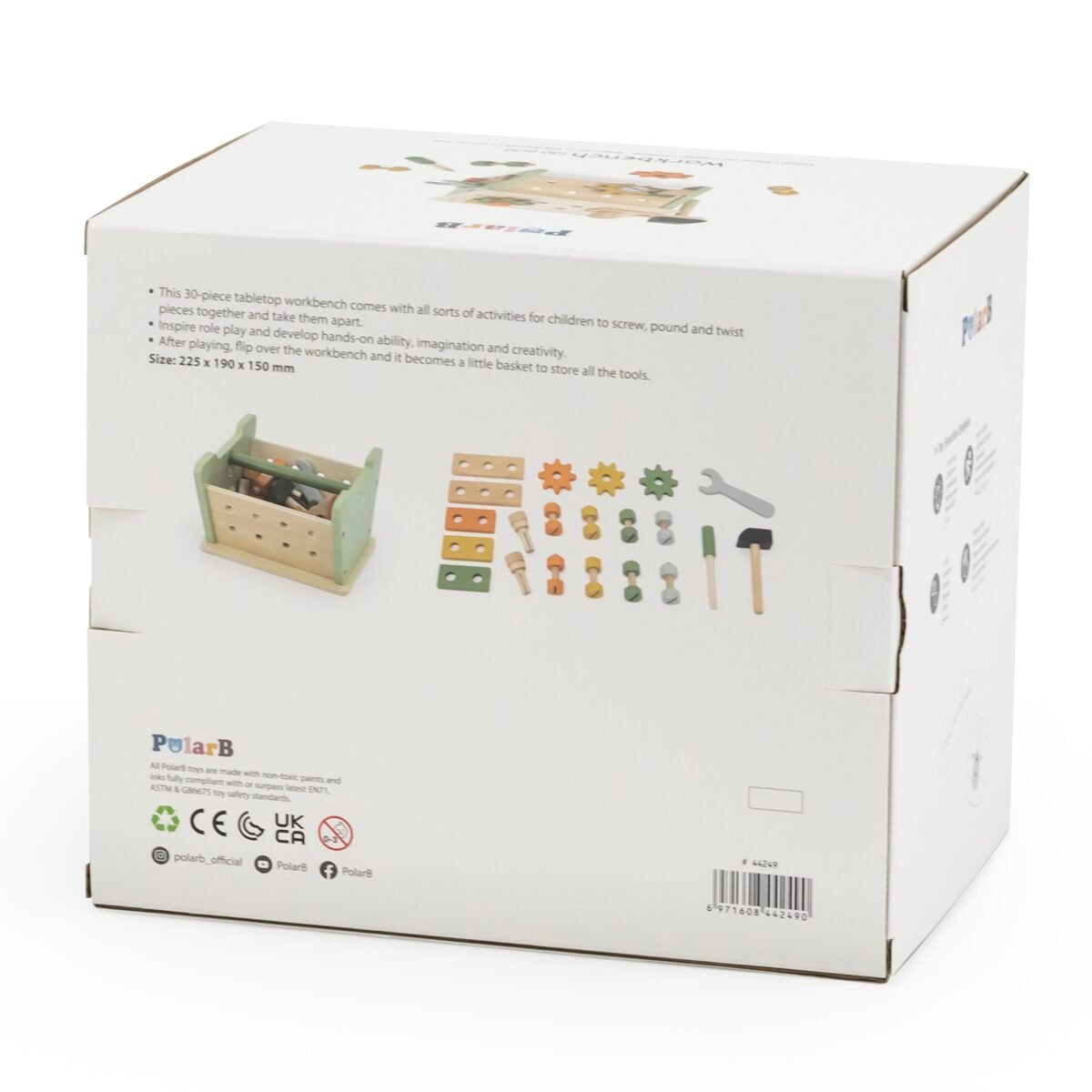 Medinės mini dirbtuvėlės ir įrankių dėžė – Paveikslėlis 14