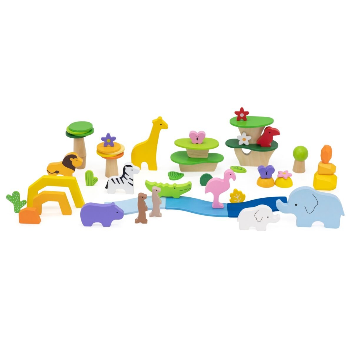 Medinės savanos gyvūnų kaladėlės dėžutėje, 55 detalės – Paveikslėlis 6