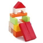 Medinės statybinės kaladėlės, 100 spalvotų dalių – Paveikslėlis 14