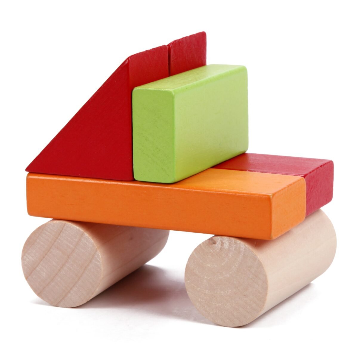 Medinės statybinės kaladėlės, 100 spalvotų dalių – Paveikslėlis 7