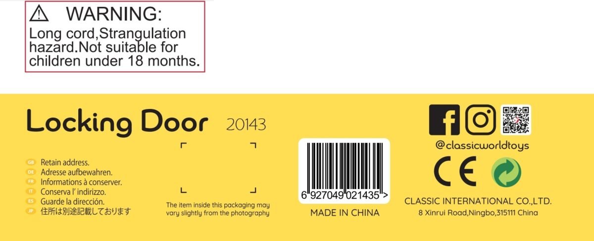 Medinės veriamosios kaladėlės su nameliu ir raktu – Paveikslėlis 22