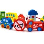 Medinės vėrimo kaladėlės su transporto priemonėmis, 13 dalių – Paveikslėlis 8
