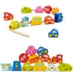 Medinės vėrimo kaladėlės transporto priemonės, 13 dalių – Paveikslėlis 3